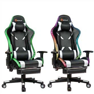 Masážne pretekárske herné kreslo s Rgb LED